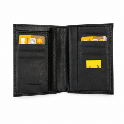 Portefeuille pas chers, simili noir N3057 format carte grise