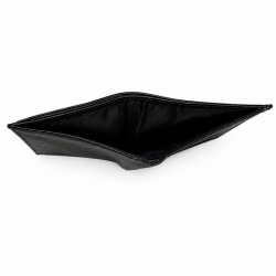 Grand portefeuille homme / Portefeuille en cuir noir N1559 Carte grise Cadeau homme