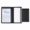 Cadeu utile Homme/Femme - Porte papiers en cuir de vachette lisse N1279 NOIR