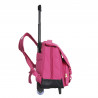 Sac à dos à roulettes rose CHERRY pour les élèves de CM1 et CM2.