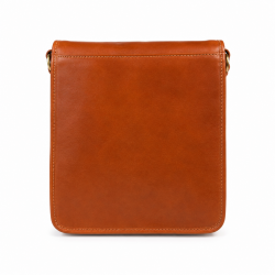 Sac bandoulière cuir souple. sac en cuir Italien. Ines N1273 Marron Camel