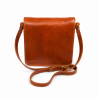 Sac bandoulière cuir souple. sac en cuir Italien. Ines N1273 Marron Camel