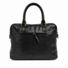 Sac à main de femme en cuir de vachette, porté main ou épaule, modèle sculpté 37x27x15 cm, incluant un cadeau surprise.