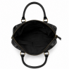 Sac à main de femme en cuir de vachette, porté main ou épaule, modèle sculpté 37x27x15 cm, incluant un cadeau surprise.