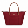 Sac SHOPPING / ETUDIANTE / VOYAGE - Nylon et Cuir SYNT. Très résistant - 50X32 CM