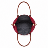 Sac SHOPPING / ETUDIANTE / VOYAGE - Nylon et Cuir SYNT. Très résistant - 50X32 CM