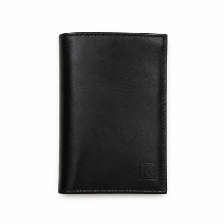 Portefeuille cuir noir TK245 + CADEAU / Noël, une Fête, un Anniversaire