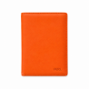 Portefeuille cuir orange FANCIL N1636 portefeuille homme/femme. classique et moderne à la fois