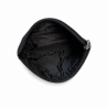 Petite trousse de toilette de voyage Cuir noir TK128 16X12 cm.