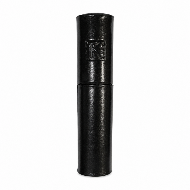 Achat utile / Cadeau homme femme - ETUI STYLO CUIR MARRON NOIR - MILANO 205