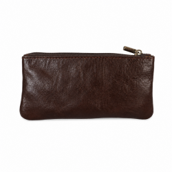 2 EN 1 Porte-monnaie/porte-clés 100% cuir TK074 MARRON Achat/cadeau utile