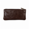 2 EN 1 Porte-monnaie/porte-clés 100% cuir TK074 MARRON Achat/cadeau utile