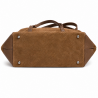 Sac shopping Sac étudiante Cuir velours PARME II N1083 Beige