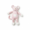 Peluche souris maman bebe, multicolore