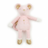 Peluche souris maman bebe, multicolore