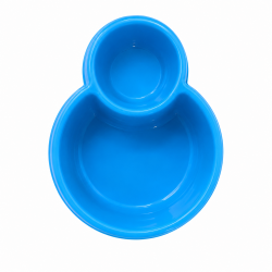LOT DE 2X Gamelle double pet deco 750ml, chien, chat N3257