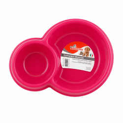 LOT DE 2X Gamelle double pet deco 750ml, chien, chat N3257