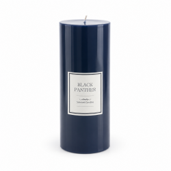 Bougie Cylindrique  "GLASS SCENTED0 CANDLE" 19x7 cm BLEU