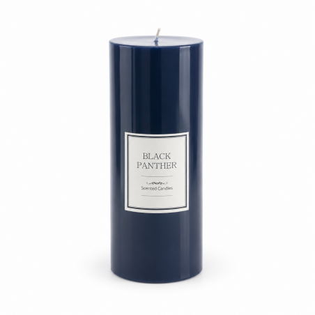 Bougie Cylindrique  "GLASS SCENTED0 CANDLE" 8x7 cm BLEU