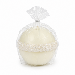 Bougie Ronde CANDLE Mariage  diamètre 10 cm BLANC