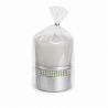 Bougie Cylindrique "LAURA" 10x7 cm GRIS