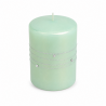 Bougie Cylindrique "ONYX" 10x7cm  VERT