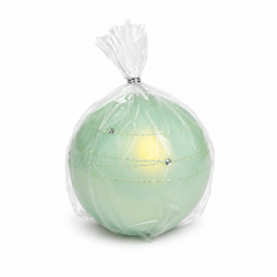 Bougie Ronde "ONYX" diamètre 10 cm  VERT