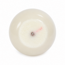 LOT DE 3 Bougies Ronde " POMME" diamètre 10 cm BLANC