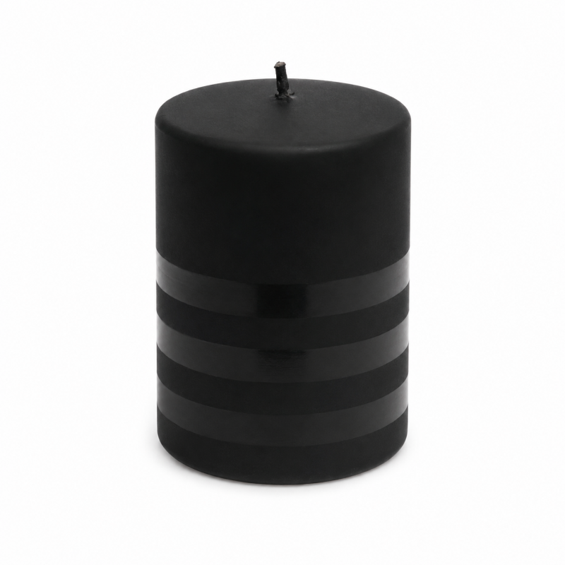 Bougie  "CAPELLA" 10x7 cm  1 PCS Bougie décorative NOIR
