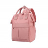 Sac à dos urbain chic, format M (H 35 x L 26 x P 17 cm), mélange de polyester 900D et de synthétique.ROSE