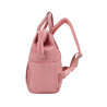 Sac à dos urbain chic, format M (H 35 x L 26 x P 17 cm), mélange de polyester 900D et de synthétique.ROSE