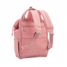 Sac à dos urbain chic, format M (H 35 x L 26 x P 17 cm), mélange de polyester 900D et de synthétique.ROSE