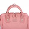 Sac à dos urbain chic, format M (H 35 x L 26 x P 17 cm), mélange de polyester 900D et de synthétique.ROSE