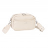 Snowbal Sac Bandoulière Femme en Cuir Grainé, Beige
