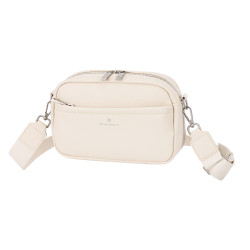 Snowbal Sac Bandoulière Femme en Cuir Grainé, Beige