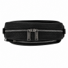 Snowbal Sac Bandoulière Femme en Cuir Grainé, NOIR