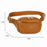Sac banane porté de travers, 23 cm, polyester 900D avec garniture synthétique.CAMEL