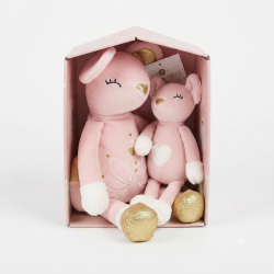 copy of Peluche souris maman bebe, multicolore