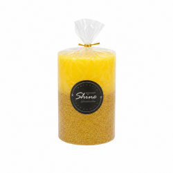 Bougies "SHINE Noel"Lot 2 PCS Bougies décoratives Dcru-D'or