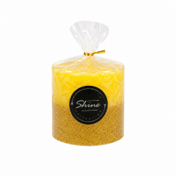 Bougies "SHINE Noel"Lot 2 PCS Bougies décoratives Dcru-D'or