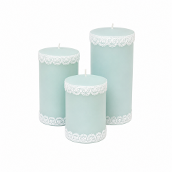 Bougies "CANDLE BABY"Lot 3 PCS Bougies décoratives BLEU