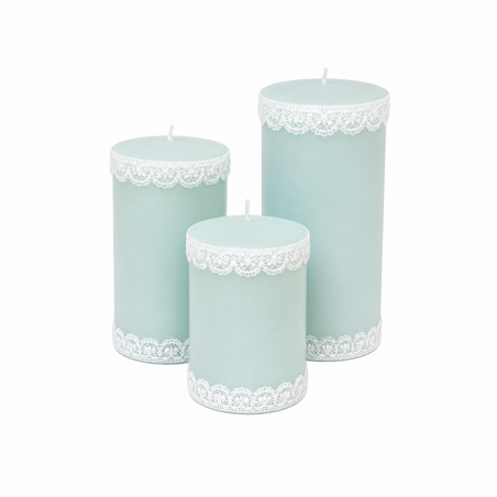 Bougies "CANDLE BABY"Lot 3 PCS Bougies décoratives BLEU