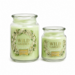 Bougies "POT ANNUEL"Lot 2 PCS Bougies parfumées  VERT JASMINE