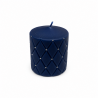 Bougies "FLORENCJA MAT"Lot 6 PCS Bougies décoratives bleu