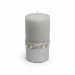 Bougies "LAURA"Lot 4 PCS Bougies décoratives GRIS