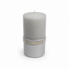 Bougies "LAURA"Lot 4 PCS Bougies décoratives GRIS