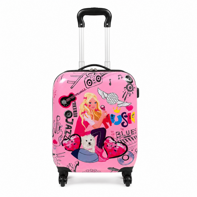 Valise enfant/fille ROSE LOVE PARIS 2031 ABS 50CM