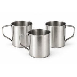 Ensemble de 32 tasses avec anse en métal.