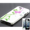 Jolie étui-coque papillon violet pour iPhone 5 Cadeau utile N0342