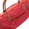 Sac SHOPPING / ETUDIANTE / VOYAGE - Nylon et Cuir SYNT. Très résistant - 50X32 CM